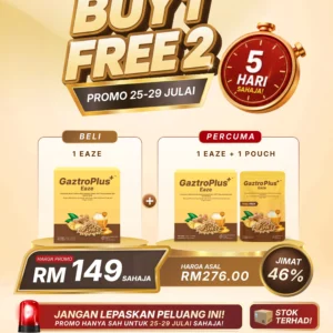 BUY 1 EAZE + FREE 1 EAZE + 1 POUCH