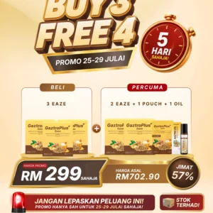BUY 3 EAZE + FREE 2 EAZE + 1 POUCH + OIL